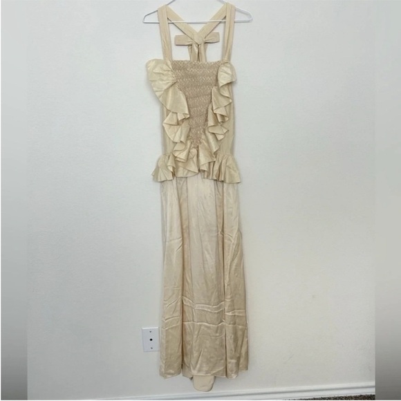 Doen Elouise Silk Dress Mother Of Pearl NWT - Picture 6 of 13